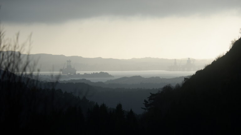 In der Ferne gesichtete Szenerie