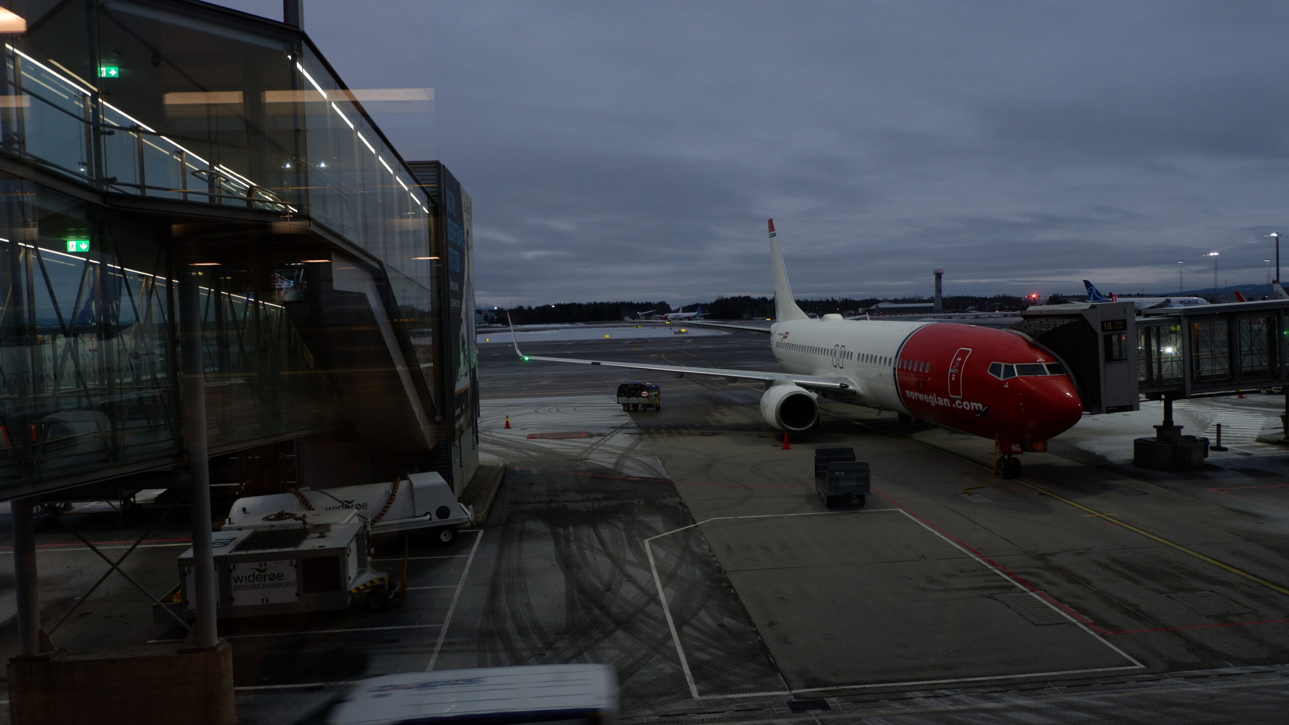 Aussicht am Osloer Flughafen